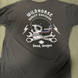 Harley-Davidson Charcoal Tee with Logo
